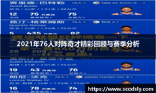 2021年76人对阵奇才精彩回顾与赛季分析